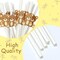 100 Pcs Bear Paper Straws Little Cutie Snowflake Disposable Drinking Paper Straws for Little Cutie Baby Shower Decorations Supplies Birthday Party Decorations, 0.24 x 7.76 Inch(Bear)